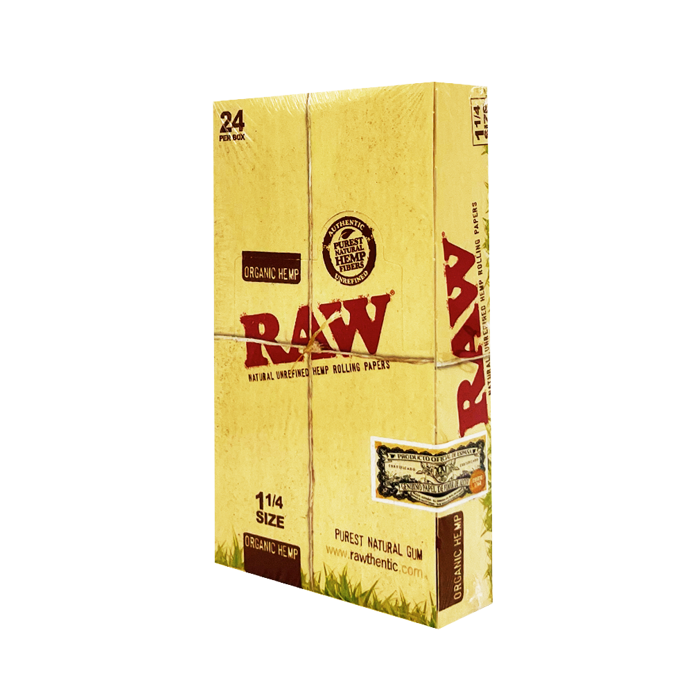 Organic Raw Rolling Papers 1 1/4 Size (24 Packs)