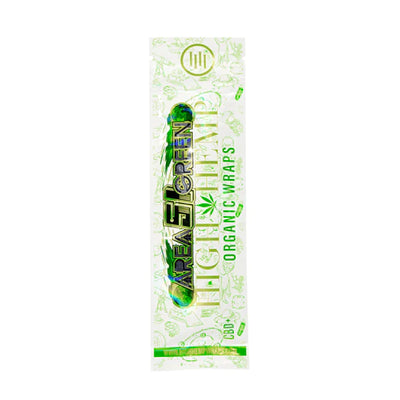 High Hemp Organic Wraps - Area 51 Green (25 Pack)