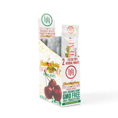 High Hemp Organic Wraps - Blazin' Cherry (25 Pack)