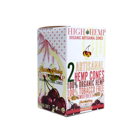 High Hemp Artisanal Wrap Cones - Blazin' Cherry (15 Pack)