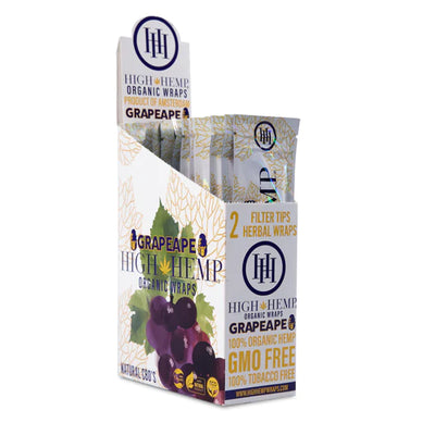 High Hemp Organic Wraps - GrapeApe (25 Pack)