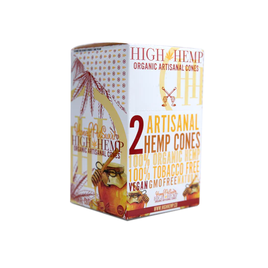 High Hemp Artisanal Wrap Cones - HoneyPot Swirl (15 Pack)