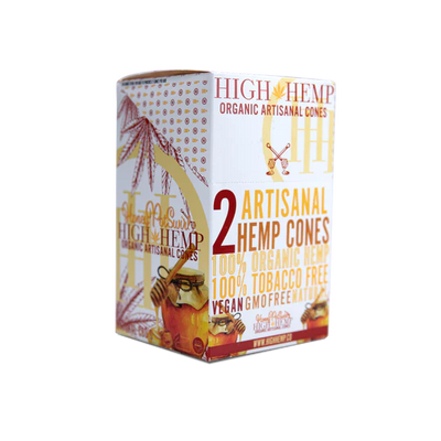 High Hemp Artisanal Wrap Cones - HoneyPot Swirl (15 Pack)