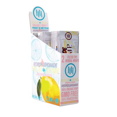 High Hemp Organic Wraps - HydroLemonade (25 Pack)