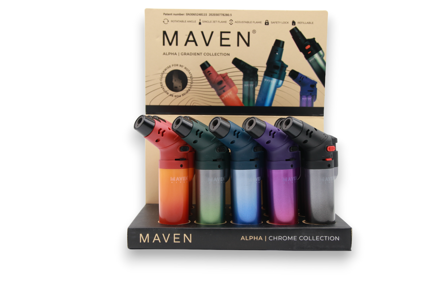 Maven Alpha Gradient Collection Torches - 15 Count