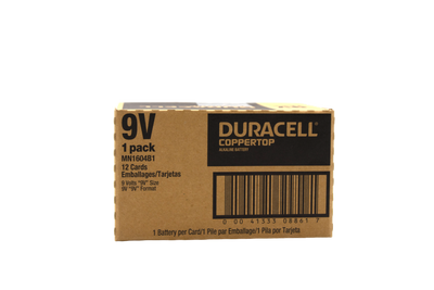 Duracel MN1604B1 9V 12 Cards 1 Battery