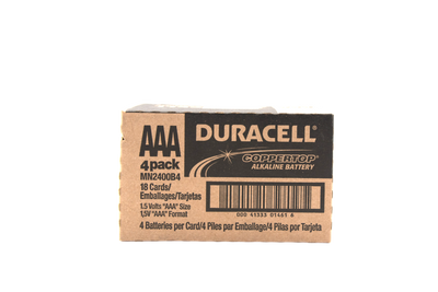 Duracel AAA MN2400B4 18 Cards 4 Batteries