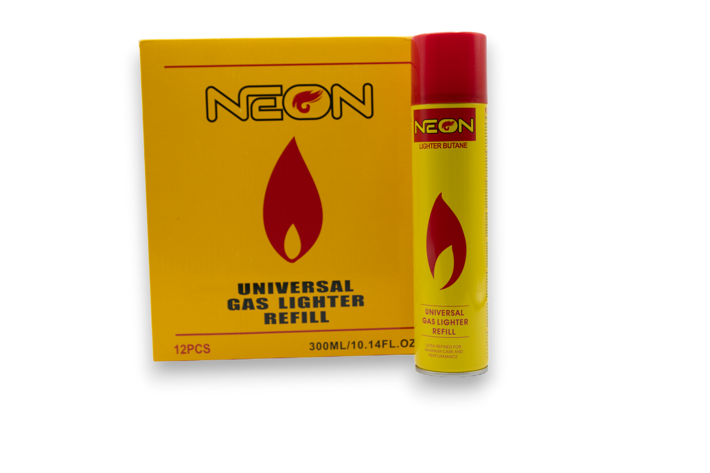 Neon Universal Gas Lighter Refill (12 Pack)