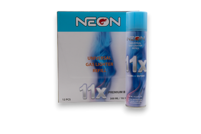 Neon 11x Universal Gas Lighter Refill (12 Pack)