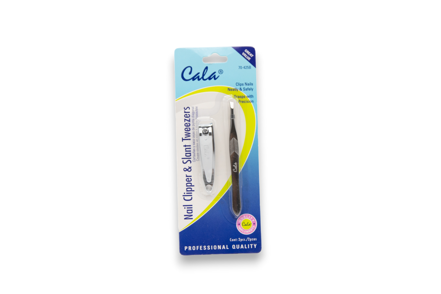 Cala Nail Clippers And Slant Tweezers