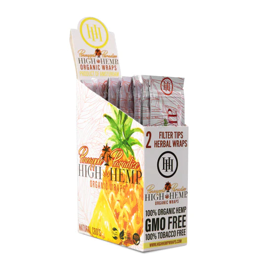 High Hemp Organic Wraps - Pineapple Paradise (25 Pack)