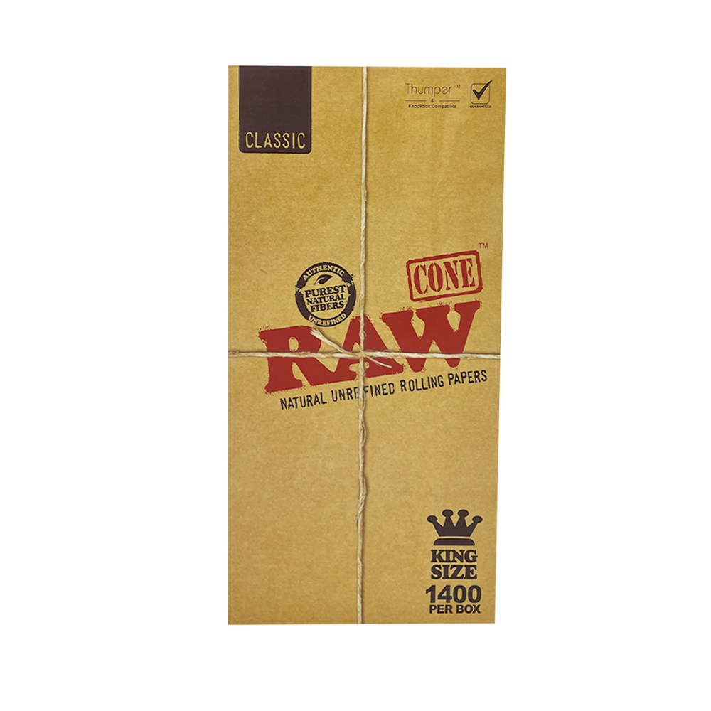 Classic Raw King Size Cones (1400 Cone Bulk Pack)