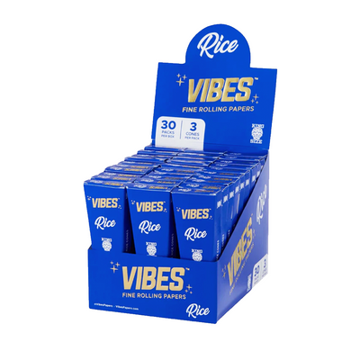 VIBES RICE CONES BOX - KING SIZE (30 PACKS)