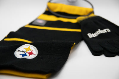 Pittsburgh Steelers Scarf and Gloves