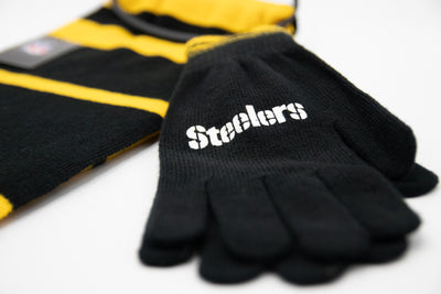 Pittsburgh Steelers Scarf and Gloves