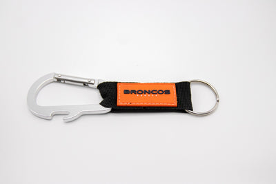 Denver Broncos Carabiner Climbing Keychain Bottle Opener