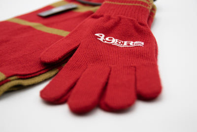 San Francisco 49ers Scarf and Gloves