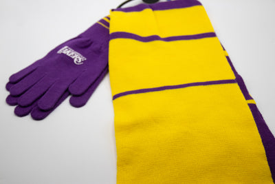 Los Angeles Lakers Scarf and Gloves Set