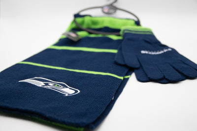 Seattle Seahawks Scarf and Gloves