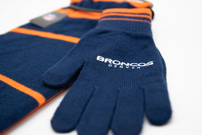 Denver Broncos Scarf and Gloves